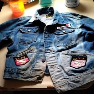 Vintage wrangler blue jean jacket